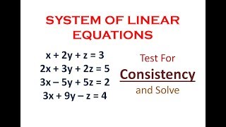 Numerical on System of Linear Equations  Matrices  Engineering Mathematics [upl. by Polky]