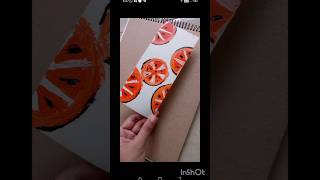 Orange art hacks craft art diy painting viralreels viralshorts viral [upl. by Odnalra904]