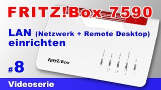 FRITZBox 7590 LAN Netzwerk einrichten IP Adresse ändern und Portfreigabe 8 [upl. by Orenid]