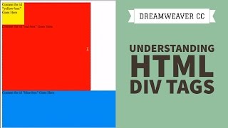 Understanding HTML Div Tags  Dreamweaver CC Tutorial 2334 [upl. by Blunk148]