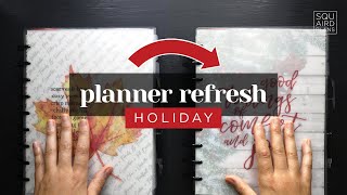 HOLIDAY PLANNER SETUP REFRESH 2024  DIY Discbound Classic Happy Planner [upl. by Eitsud]