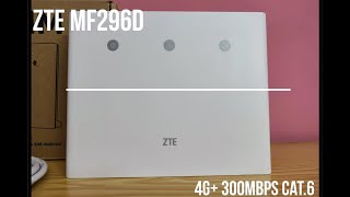 Router ZTE MF296D 4G 300mbps Cat 6 Options APN [upl. by Irmo727]