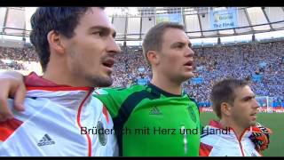 National Anthem of Germany FINAL 2014 with Subtitles [upl. by Otir]