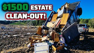 Watch Me Bid This Estate CleanOut And Land It On The SPOT  Day In The Junk Removal Business [upl. by Danieu221]