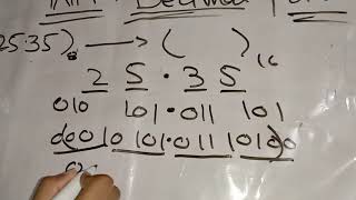 Octal to hexadecimal with decimal point number conversion octal to hexa [upl. by Seiber]