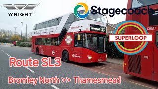 Stagecoach London Route SL3 Bromley North To Thamesmead [upl. by Soane]