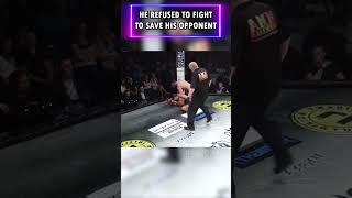 THIS GUY DESERVES RESPECT He Refused to Fight to Save his Opponent mmafighting mma respectsport [upl. by Niar]