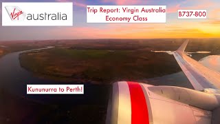 Virgin Australia B737800  ECONOMY  Trip Report  Kununurra  Perth  VA1638 [upl. by Eirolam]