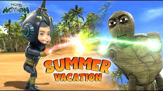 Vir Vs Fast Turtle  Vir The Robot Boy In Hindi  Summer Vacation New Episode S04E02 [upl. by Acemat]