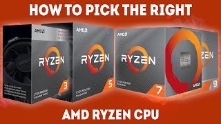 How To Pick The Right AMD Ryzen CPU For Your PC Guide [upl. by Glenden]