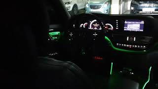 W221 S65AMG W222 ambient conversion [upl. by Ayatnahs]