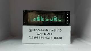 Audio Analisador de Espectro Automotivo 1 Din [upl. by Anairdna]