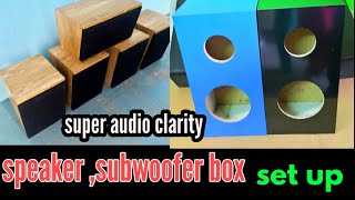 Speaker box subwoofer box full explain MANO audios [upl. by Tallou958]