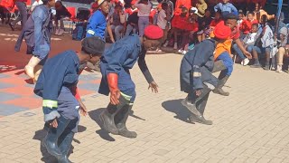 GUMBOOTS DANCE  16 JUNE 1976 COMMEMORATION soweto LuyoloPrimary [upl. by Notsgnik]