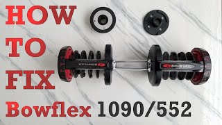 HOW TO Repair And Fix BOWFLEX DUMBBELLS 552 1090 [upl. by Milinda]