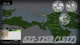 History of the Rashidun Umayyad amp Abbasid Caliphates  Every Year [upl. by Cooperman915]