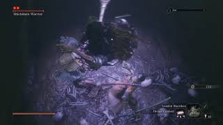 Sekiro Abandoned Dungeon Shichimen Warrior stealth deathblow no damage strategy [upl. by Benioff]