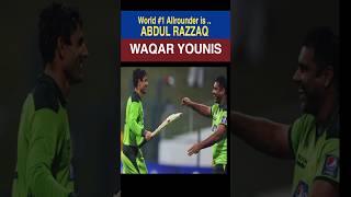 Todays cricket need ABDUL RAZZAQ  WAQAR YOUNIS youtubeshorts cricketlover Abdul Razaq [upl. by Nelrac]