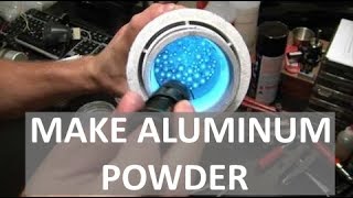 MAKING ALUMINUM POWDER  SUPER REACTIVE  ELEMENTALMAKER [upl. by Ahsihat883]