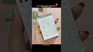 November Table Calendar 🤍 my birthday month birthday drawing diy calligraphy doodle [upl. by Enahpets630]