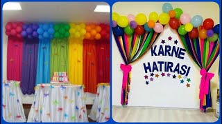 💜 Ideas Crativas Para Decorar con Cortinas de Papel Crepe y Globos  Decoración Para Cumpleaños [upl. by Etteuqaj844]