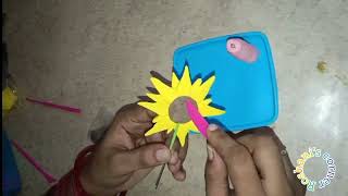 2 easy and unique claye crafts  clay flower Roshanis corner [upl. by Midas817]