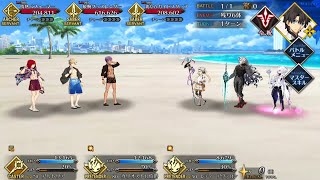 FGO JP  Alessandro di Cagliostro 4T vs Artoria Ruler Challenge Quest  Celeb Summer Experience [upl. by Sissy]