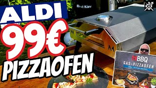 ALDI 99€ Gas Pizzaofen im Test  030 BBQ [upl. by Nuahsal]