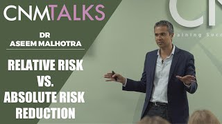 Relative Risk Reduction vs Absolute Risk Reduction  Dr Malhotra  A CNM Talk Highlight [upl. by Aleihs]