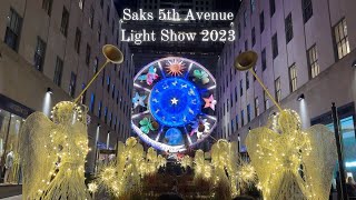 Saks Fifth Avenue Holiday Light Show 2023 🎄✨ [upl. by Sand]