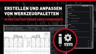 Erstellen und Anpassen von Werkzeugpaletten in der CADSoftware ARES Commander [upl. by Eintihw353]