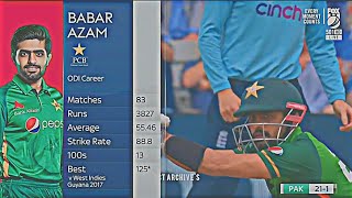 Babar Azam 158139 vs England 3rd ODI 2021 ball by ball highlights Fox Sports [upl. by Ltihcox]