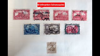 Briefmarken wertvoll Schatzsuche in einem BriefmarkenKlemmbinder Deutschland am 041121 [upl. by Oicnedurp187]