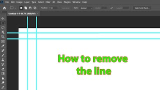 How to remove ruler lines in photoshop [upl. by Ahsiri]