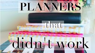 Planners that Didnt Work for Me No More Happy Planner [upl. by Edge]