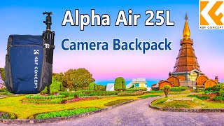 KampF CONCEPT Alpha Air 25L  A Great Travel Camera Backpack [upl. by Auahsoj303]