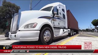 California poised to ban new diesel trucks [upl. by Nevlin]