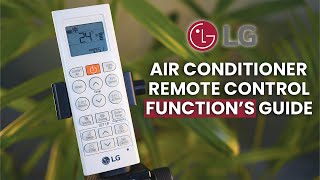 LG Air Conditioner Remote Control Operation ❄ All Function covered Step by Step ❄ acremotefunction [upl. by Warford]