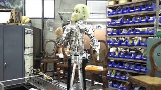 Pneumatic animatronic orchestra conductor test [upl. by Eldrida]