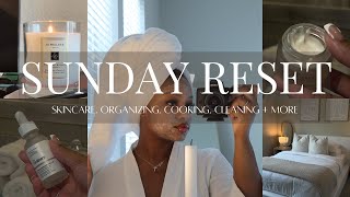 SUNDAY RESET  organizing skincare cleaning planning for the week etc [upl. by Elka]