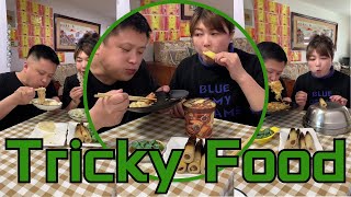 Tricky Food  Lao Gao doesnt eat chicken steak today [upl. by Yelir]