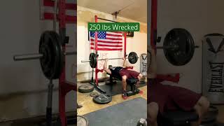 Bench Press 250 lbs x 10 Domination lift [upl. by Minetta]