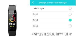 How to Change the interface style of ZURURU Fitwatch XP [upl. by Anitnas903]