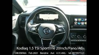 Skoda Kodiaq 15 TSI Sportline 20InchPanoACCVirtualTrekhaak [upl. by Sikleb]