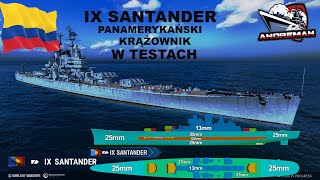 SANTANDER Panamerykański krążownik Tier IX World of warships wows [upl. by Meggs]