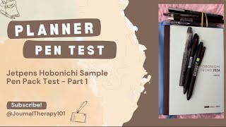 JetPens Hobonichi Sample Pen Pack Test  Part 1 [upl. by Leitman608]