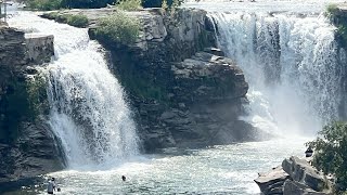 LUNDBRECK FALLS SO BEAUTIFUL The Little Niagara Falls ALBERTA CANADA [upl. by Marquet]