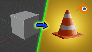 how to modeling a traffic cone in blender [upl. by Niveek32]