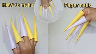 How to make paper nails easy [upl. by Ariana174]