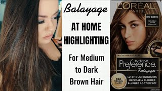 Balayage Highlights at Home  Full Application amp Review  Superior Preference by LOREAL Paris [upl. by Trstram30]